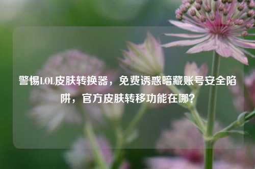 警惕LOL皮肤转换器,免费诱惑暗藏账号安全陷阱,官方皮肤转移功能在哪?