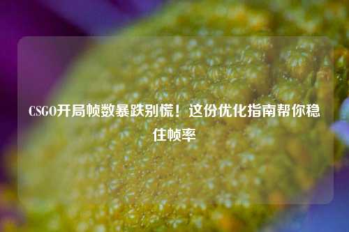 CSGO开局帧数暴跌别慌!这份优化指南帮你稳住帧率