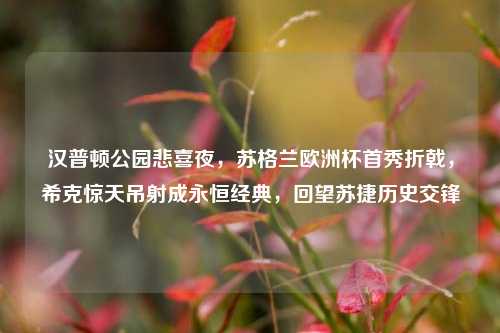 汉普顿公园悲喜夜,苏格兰欧洲杯首秀折戟,希克惊天吊射成永恒经典,回望苏捷历史交锋