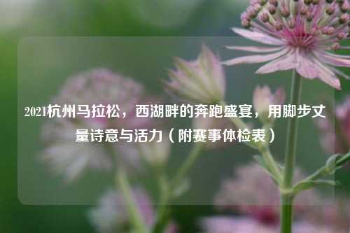 2021杭州马拉松,西湖畔的奔跑盛宴,用脚步丈量诗意与活力(附赛事体检表)