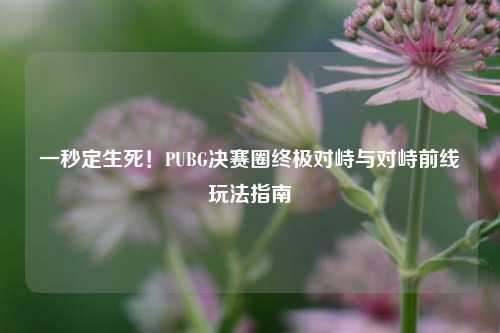 一秒定生死！PUBG决赛圈终极对峙与对峙前线玩法指南