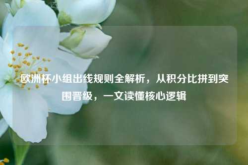 欧洲杯小组出线规则全解析,从积分比拼到突围晋级,一文读懂核心逻辑