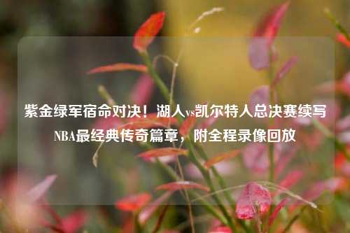 紫金绿军宿命对决!湖人vs凯尔特人总决赛续写NBA最经典传奇篇章,附全程录像回放