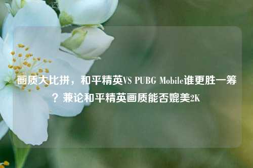 画质大比拼,和平精英VS PUBG Mobile谁更胜一筹?兼论和平精英画质能否媲美2K