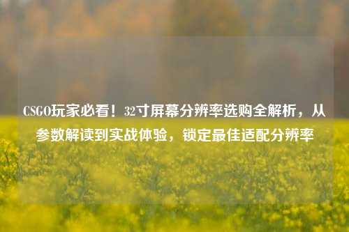 CSGO玩家必看!32寸屏幕分辨率选购全解析,从参数解读到实战体验,锁定最佳适配分辨率
