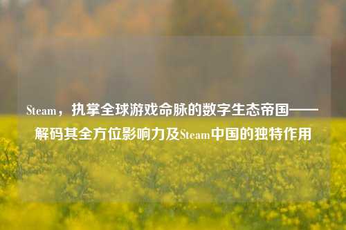 Steam,执掌全球游戏命脉的数字生态帝国——解码其全方位影响力及Steam中国的独特作用