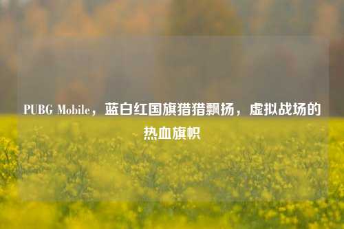 PUBG Mobile,蓝白红国旗猎猎飘扬,虚拟战场的热血旗帜