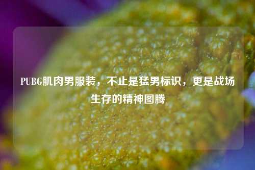 PUBG肌肉男服装，不止是猛男标识，更是战场生存的精神图腾