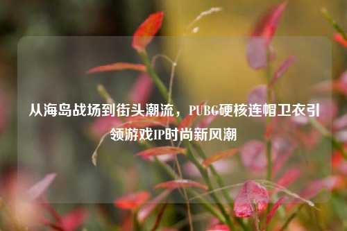 从海岛战场到街头潮流,PUBG硬核连帽卫衣引领游戏IP时尚新风潮