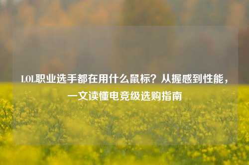 LOL职业选手都在用什么鼠标?从握感到性能,一文读懂电竞级选购指南