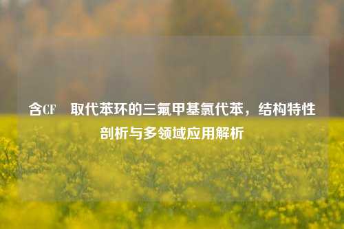 含CF₃取代苯环的三氟甲基氯代苯,结构特性剖析与多领域应用解析