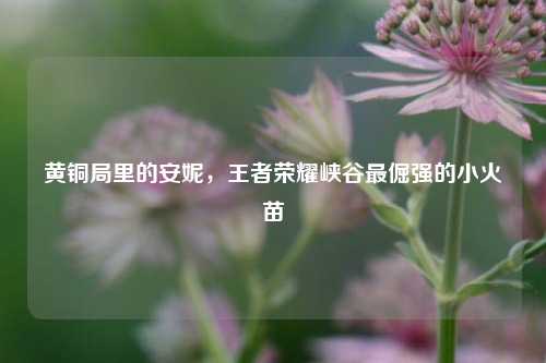 黄铜局里的安妮,王者荣耀峡谷最倔强的小火苗