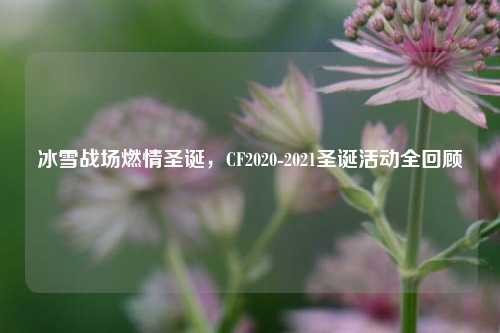 冰雪战场燃情圣诞,CF2020-2021圣诞活动全回顾