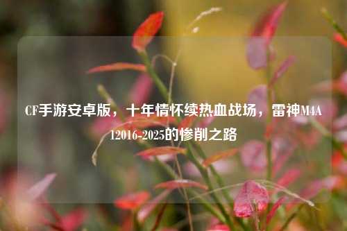 CF手游安卓版,十年情怀续热血战场,雷神M4A12016-2025的惨削之路