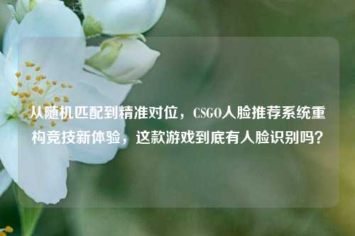 从随机匹配到精准对位，CSGO人脸推荐系统重构竞技新体验，这款游戏到底有人脸识别吗？