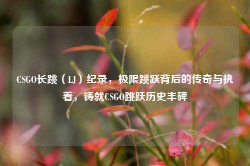 CSGO长跳(LJ)纪录,极限跳跃背后的传奇与执着,铸就CSGO跳跃历史丰碑