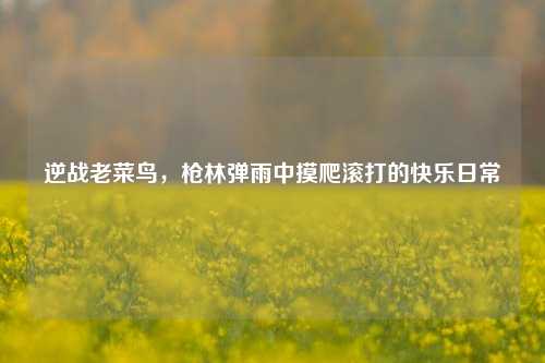 逆战老菜鸟，枪林弹雨中摸爬滚打的快乐日常