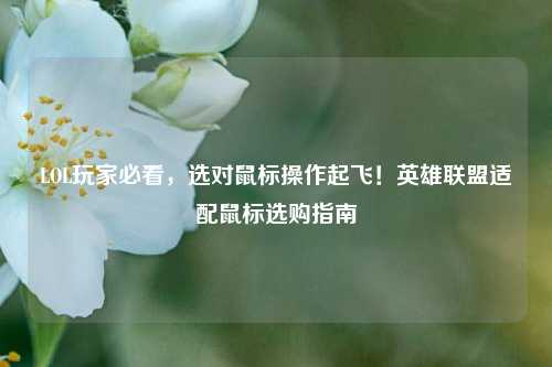 LOL玩家必看，选对鼠标操作起飞！英雄联盟适配鼠标选购指南
