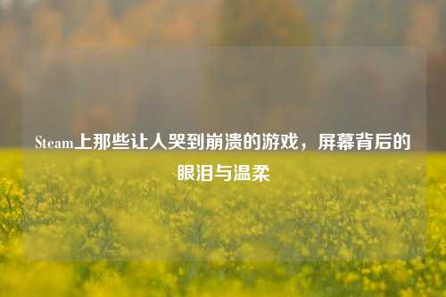 Steam上那些让人哭到崩溃的游戏，屏幕背后的眼泪与温柔