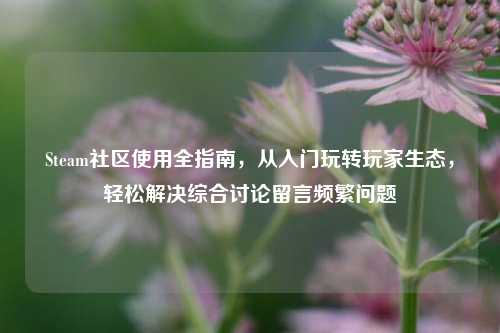 Steam社区使用全指南，从入门玩转玩家生态，轻松解决综合讨论留言频繁问题