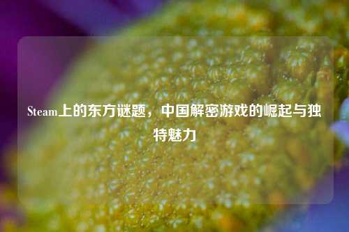 Steam上的东方谜题,中国解密游戏的崛起与独特魅力
