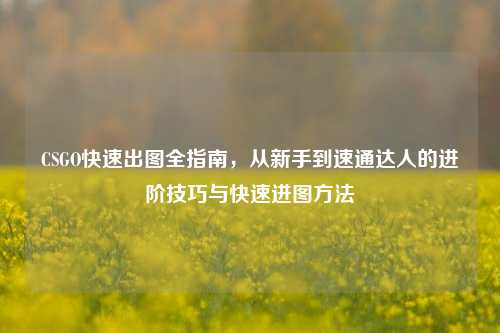 CSGO快速出图全指南,从新手到速通达人的进阶技巧与快速进图方法