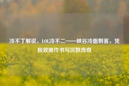 冷不丁解说,LOL冷不二——峡谷冷面刺客,凭极致操作书写沉默传奇