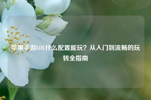 苹果手游LOL什么配置能玩?从入门到流畅的玩转全指南