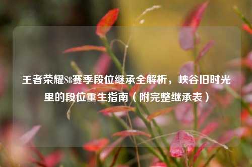 王者荣耀S8赛季段位继承全解析,峡谷旧时光里的段位重生指南(附完整继承表)