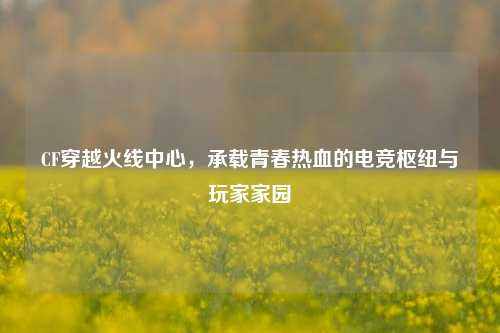 CF穿越火线中心,承载青春热血的电竞枢纽与玩家家园