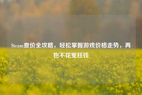 Steam查价全攻略，轻松掌握游戏价格走势，再也不花冤枉钱