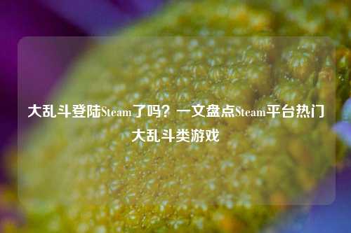大乱斗登陆Steam了吗?一文盘点Steam平台热门大乱斗类游戏