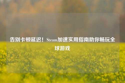 告别卡顿延迟!Steam加速实用指南助你畅玩全球游戏