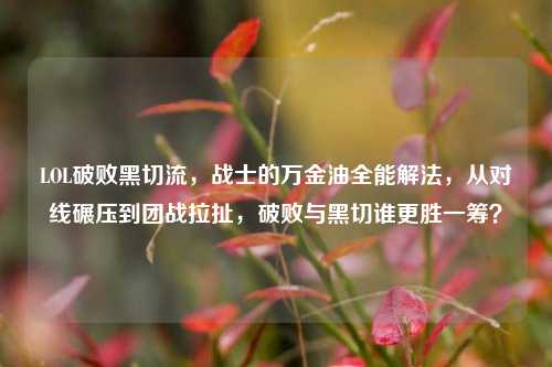 LOL破败黑切流,战士的万金油全能解法,从对线碾压到团战拉扯,破败与黑切谁更胜一筹?