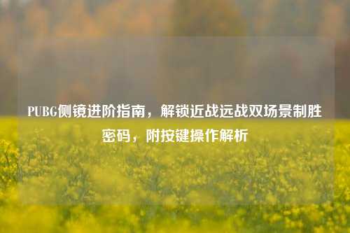 PUBG侧镜进阶指南,解锁近战远战双场景制胜密码,附按键操作解析