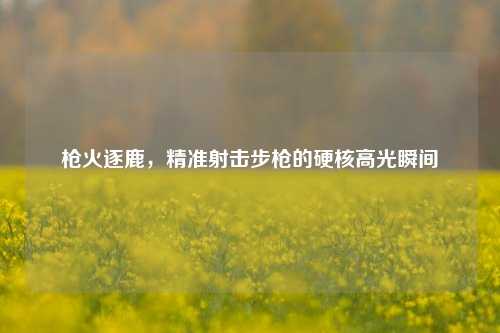 枪火逐鹿,精准射击步枪的硬核高光瞬间