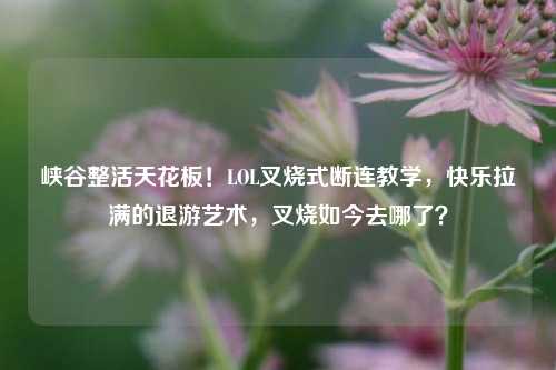 峡谷整活天花板!LOL叉烧式断连教学,快乐拉满的退游艺术,叉烧如今去哪了?
