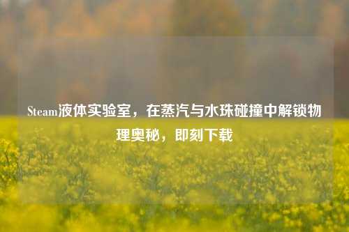 Steam液体实验室,在蒸汽与水珠碰撞中解锁物理奥秘,即刻下载