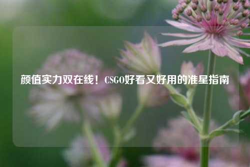 颜值实力双在线!CSGO好看又好用的准星指南