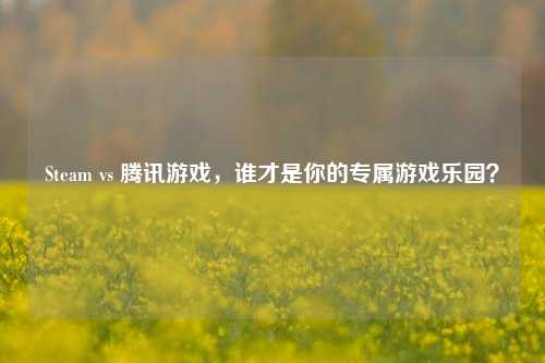 Steam vs 腾讯游戏,谁才是你的专属游戏乐园?