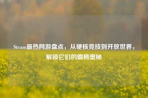 Steam最热网游盘点,从硬核竞技到开放世界,解锁它们的霸榜奥秘