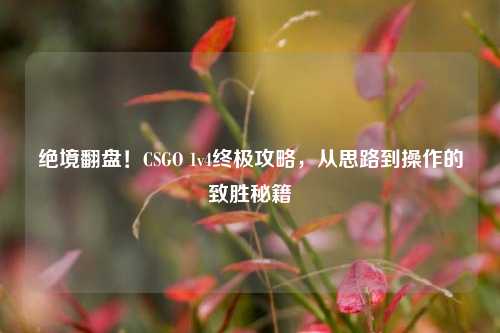 绝境翻盘!CSGO 1v4终极攻略,从思路到操作的致胜秘籍