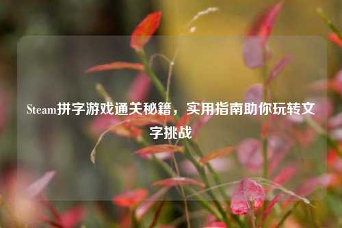 Steam拼字游戏通关秘籍,实用指南助你玩转文字挑战