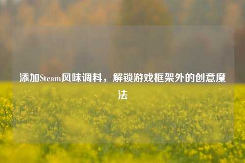 添加Steam风味调料，解锁游戏框架外的创意魔法