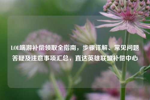 LOL端游补偿领取全指南,步骤详解、常见问题答疑及注意事项汇总,直达英雄联盟补偿中心