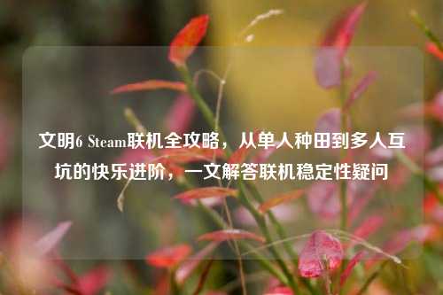 文明6 Steam联机全攻略,从单人种田到多人互坑的快乐进阶,一文解答联机稳定性疑问