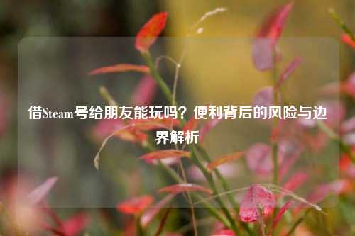 借Steam号给朋友能玩吗?便利背后的风险与边界解析