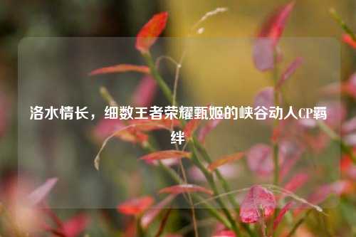 洛水情长,细数王者荣耀甄姬的峡谷动人CP羁绊