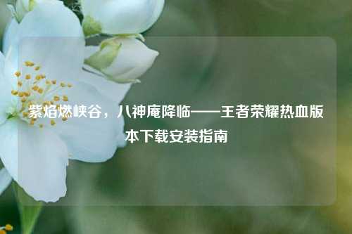 紫焰燃峡谷,八神庵降临——王者荣耀热血版本下载安装指南