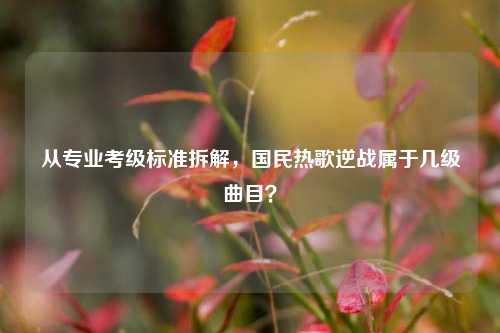 从专业考级标准拆解,国民热歌逆战属于几级曲目?